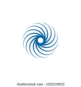 
Abstract Swoosh Spinning Whirl Logo Template