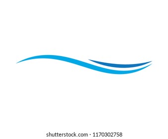Abstract Swoosh Vector Logo Template