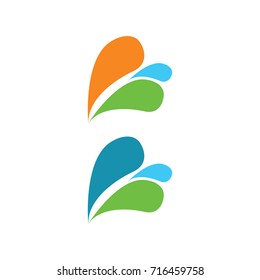 abstract swoosh vector logo template