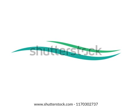 Abstract Swoosh Vector Logo Template