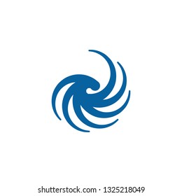Abstract Swoosh Wing Logo Template