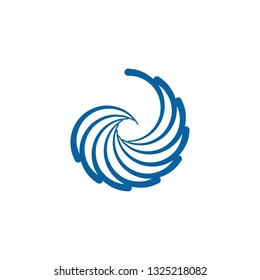 Abstract Swoosh Wing Logo Template
