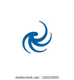 Abstract Swoosh Wing Logo Template