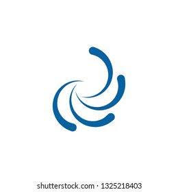 Abstract Swoosh Wing Logo Template
