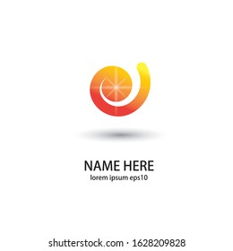 abstract symbol with circle outline elements. vector logo. eps 10