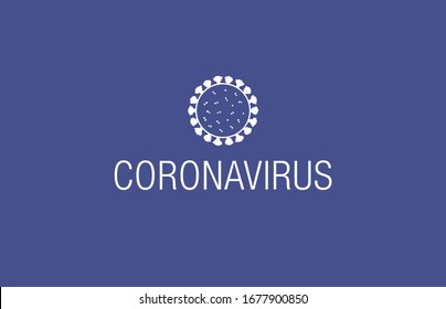 abstract symbol of a coronavirus, vector illustration