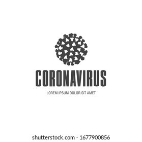abstract symbol of a coronavirus, vector illustration