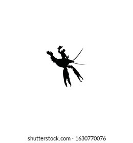 abstract symbol of cowboy and lobster