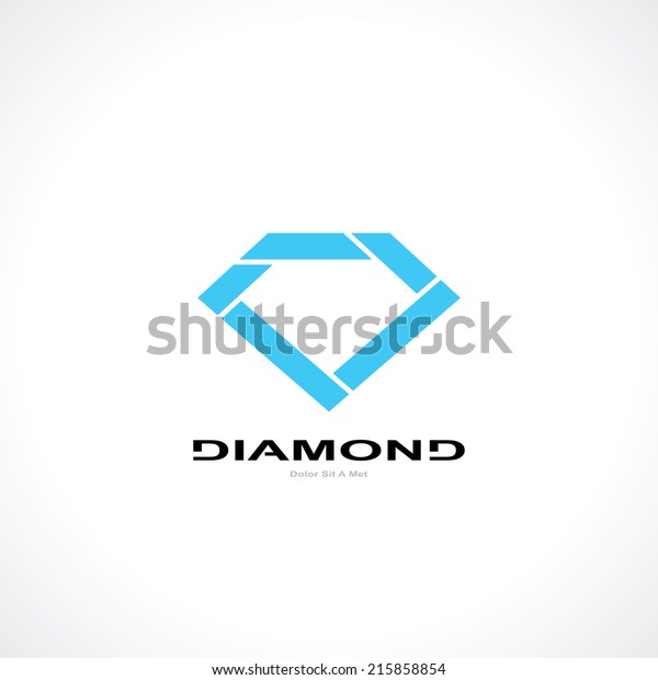 Abstract Symbol Diamond Template Logo Design Stock Vector (Royalty Free ...