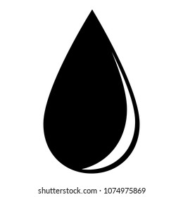 Abstract symbol of a drop. Vector illustration