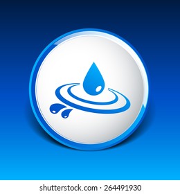 Abstract symbol  of a drop water vector symbol.
