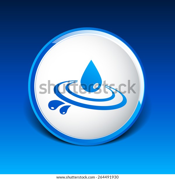 Abstract Symbol Drop Water Vector Symbol Stock Vector (Royalty Free