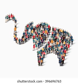abstract  symbol  elephant animal