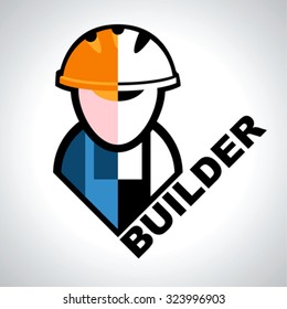Abstract symbol of the flat builder