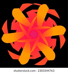 símbolo abstracto en forma de círculo con varios colores