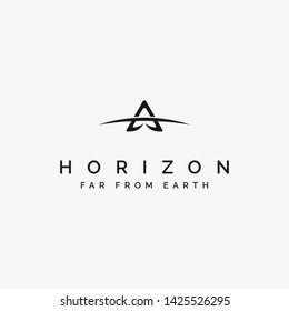 An abstract symbol and horizon symbol 