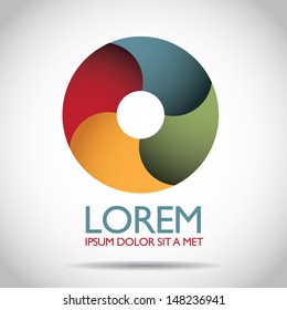 Abstract Symbol Icon. EPS 10 vector, grouped for easy editing. No open shapes or paths.