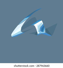 abstract symbol icon logo with space for text vector