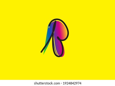 Abstract symbol isolated. Symbol design for commercial use.