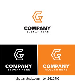 abstract symbol of letter g. template logo design.