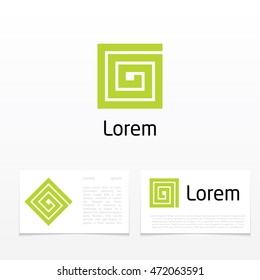 abstract symbol of letter g. template logo design