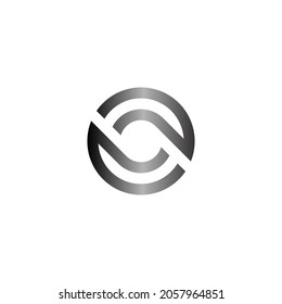 abstract symbol of letter s. Super dynamic initial overlapping in square letter logotype