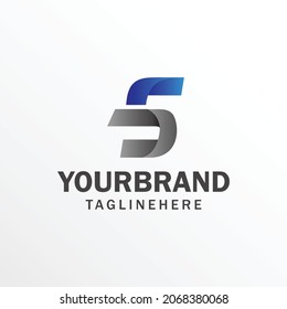 abstract symbol of letter s. template logo design. Alphabet logo design template