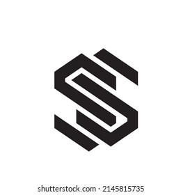 símbolo abstracto de la letra s. diseño de logotipo de plantilla. eps10 vectoriales