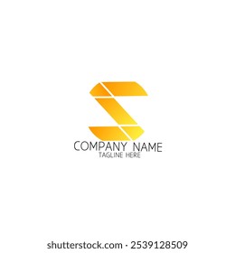 Abstract symbol of letter s. Template logo design.