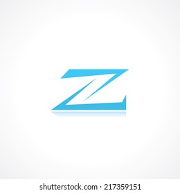 abstract symbol of letter z. template logo design. vector eps10