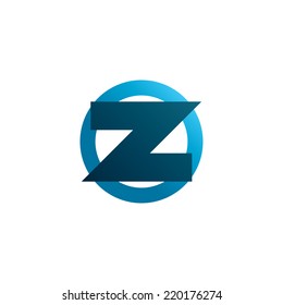 abstract symbol of letter z. template logo design. vector eps8