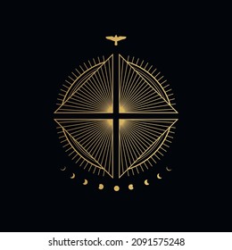 Abstract symbol of light. Vector illustration