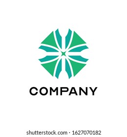 abstract symbol logo company vector