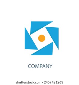 Abstract symbol, abstract logo concept design, Geometric lines Style isolated, creative, social connection icon, logo template.