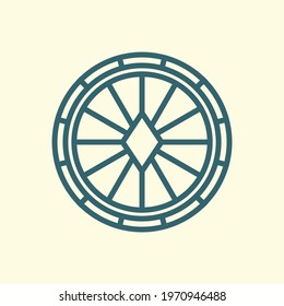Abstract symbol or logo template with line style
