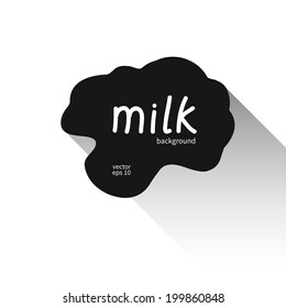 Abstract symbol for milk, vector illustration