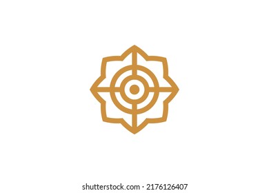 Abstract Symbol Monoline Logo Vector