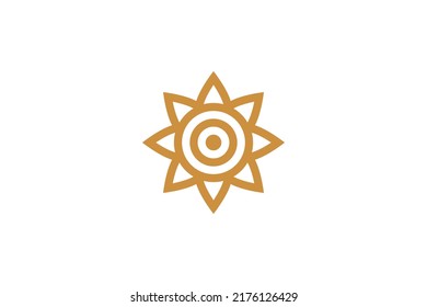 Abstract Symbol Monoline Logo Vector