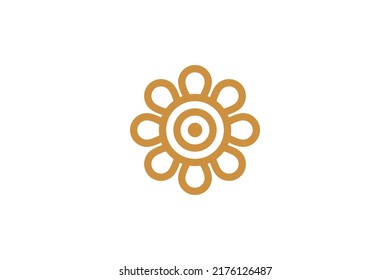 Abstraktes Symbol Monoline Logo-Vektorgrafik