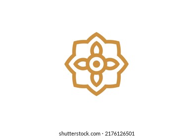 Abstract Symbol Monoline Logo Vector