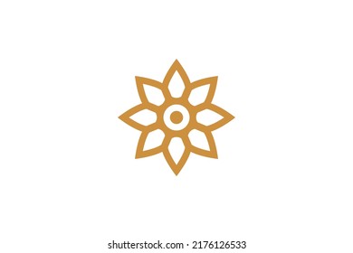 Abstract Symbol Monoline Logo Vector