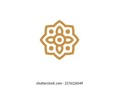 Abstract Symbol Monoline Logo Vector