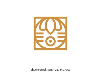 Abstraktes Symbol Monoline Logo-Vektorgrafik