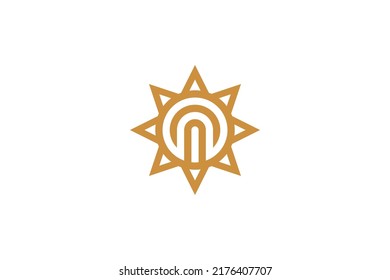 Abstract Symbol Monoline Logo Vector