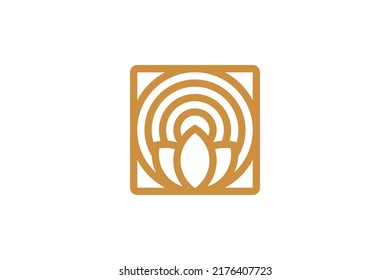 Abstract Symbol Monoline Logo Vector