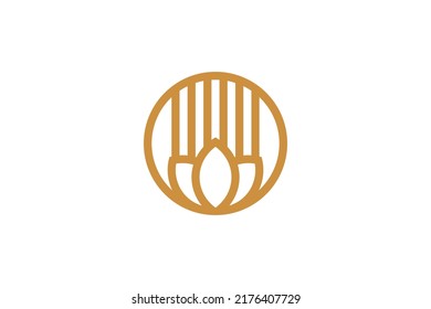 Abstraktes Symbol Monoline Logo-Vektorgrafik