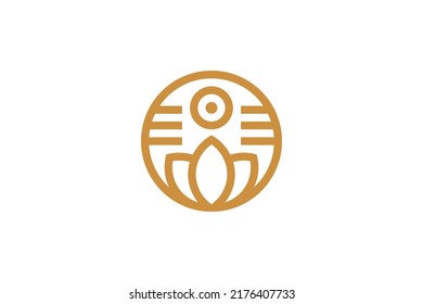 Abstract Symbol Monoline Logo Vector