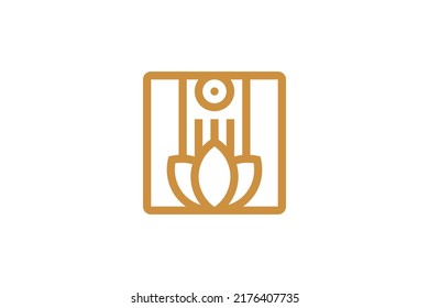 Abstract Symbol Monoline Logo Vector