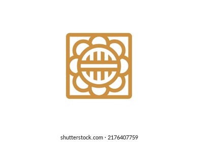 Abstract Symbol Monoline Logo Vector