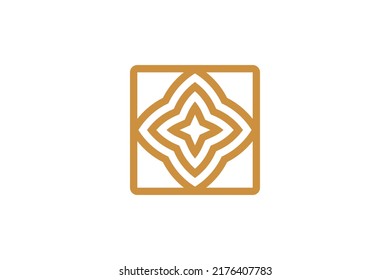 Abstract Symbol Monoline Logo Vector